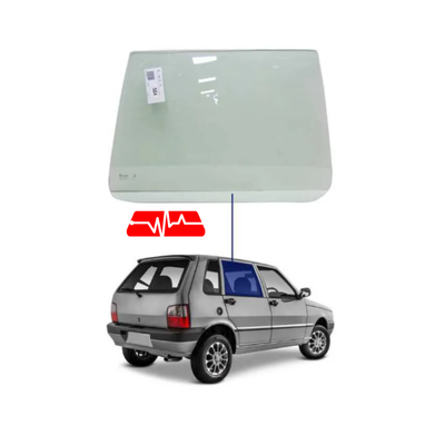 VIDRO PORTA TRASEIRA DIREITA FIAT UNO 85/ 5P VDE OSG
