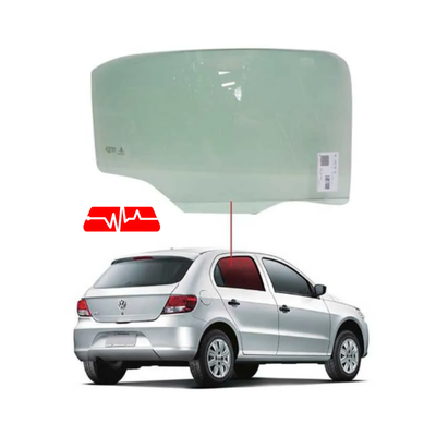VIDRO PORTA TRASEIRA VW GOL 08 em diante 5P VDPL E (SI)