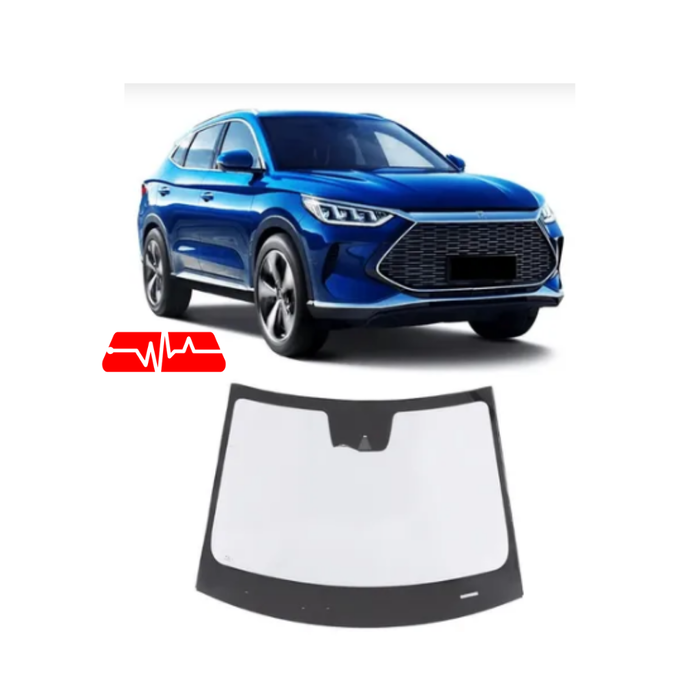 VIDRO PARABRISA BYD SONG PLUS 2023/ 5 PORTAS VERDE SEM FAIXA CALIBRAÇÃO EXTERNA (ABERTURA DE CHASSI/MOLDURA SUPERIOR E L